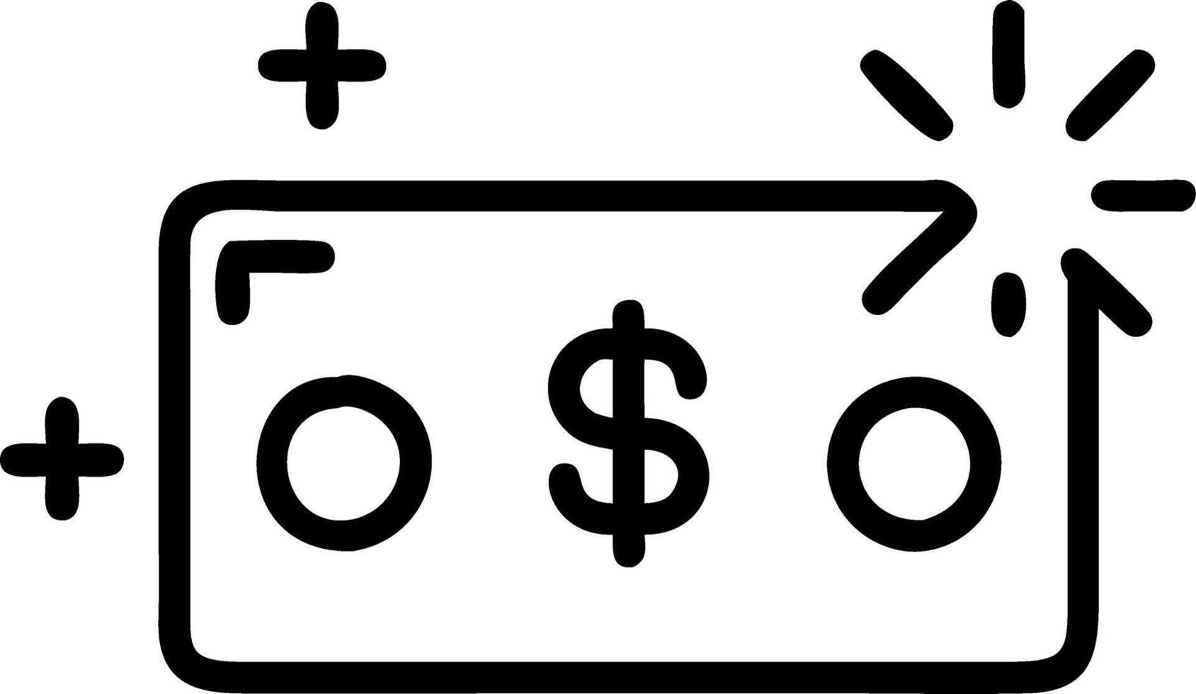 Macro image of a glowing business card with currency symbols and copy space vector