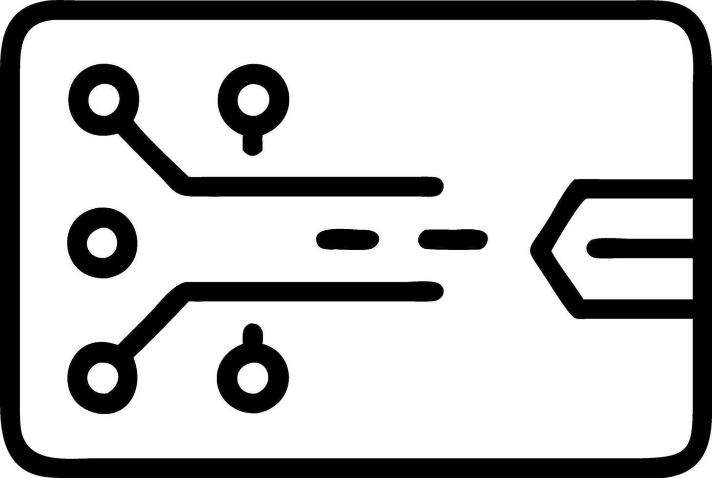 Macro shot of a futuristic credit card with embedded fingerprint scanner vector
