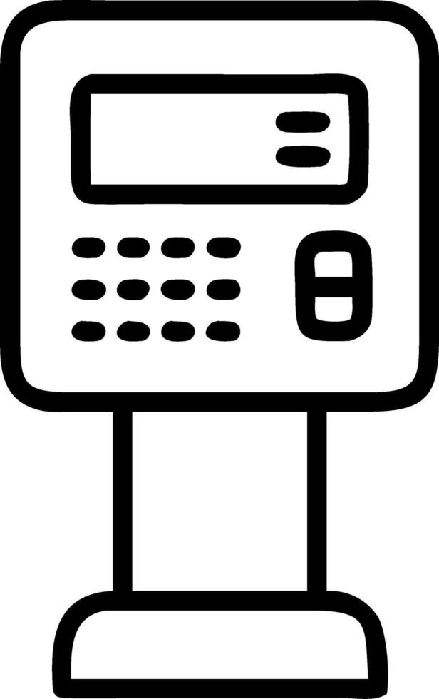 Macro shot of a glowing currency exchange machine with copy space vector