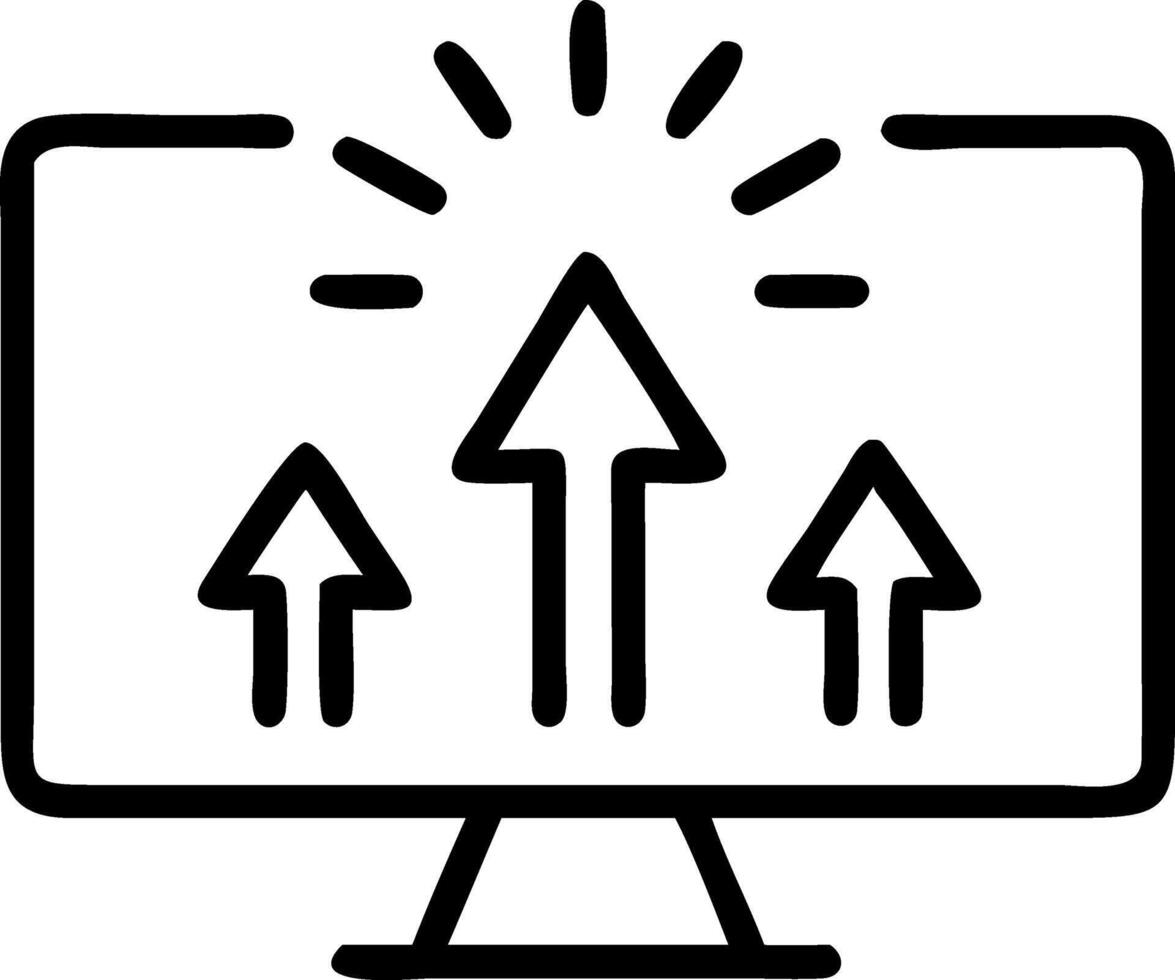 Macro shot of glowing leadership arrows and compliance scales on a digital device vector