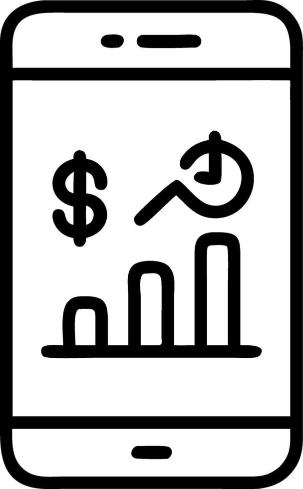 Macro shot of glowing financial charts and compliance icons on a smartphone vector