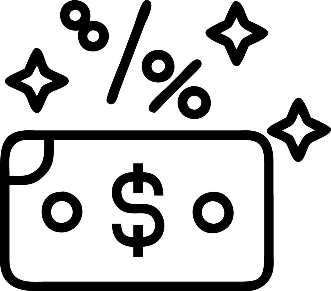 Macro shot of a glowing holographic wallet with currency symbols and discount tags vector