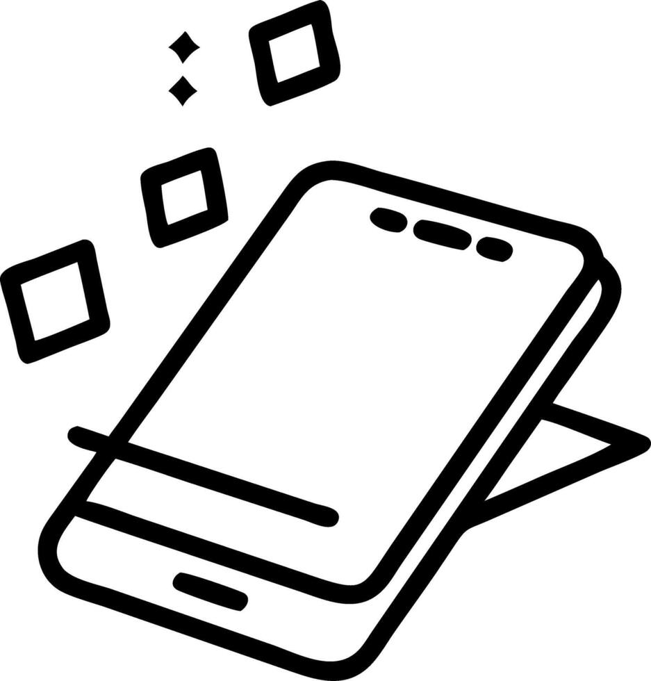 Smartphone levitating with holographic business planning and compliance icons vector