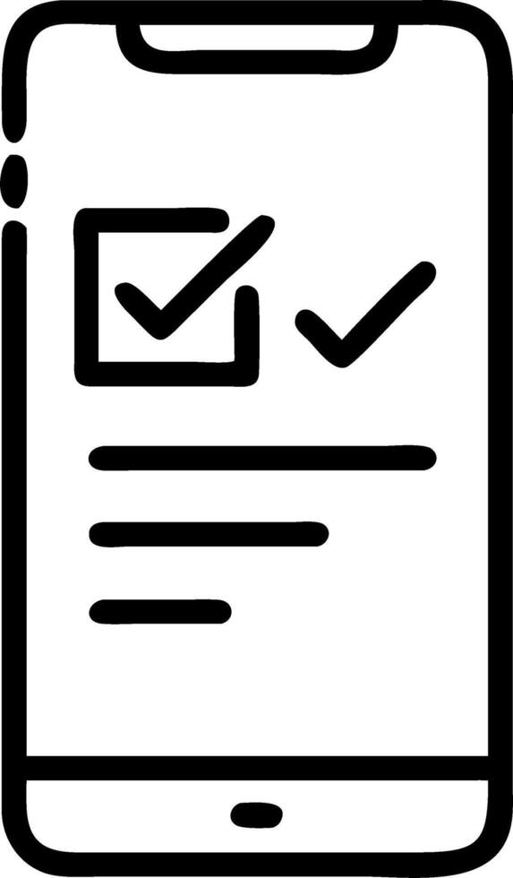 illustration of a smartphone with a checkmark representing successful mobile payment vector