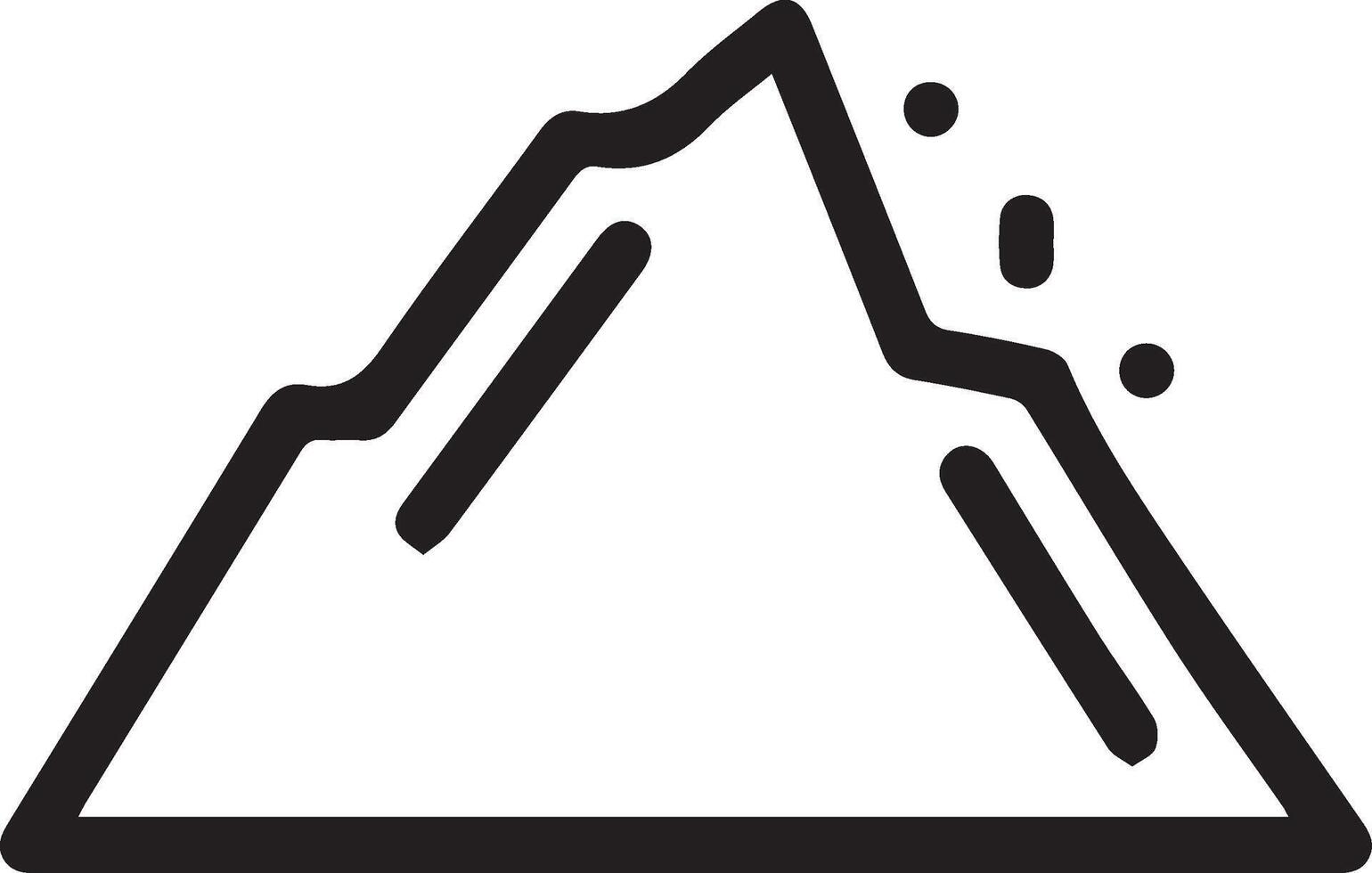 Mountain icon illustration vector