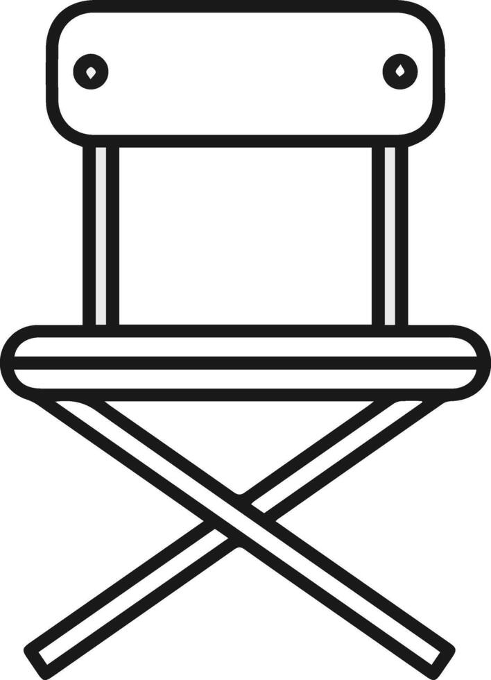 Chair icon on white background clipart illustration vector