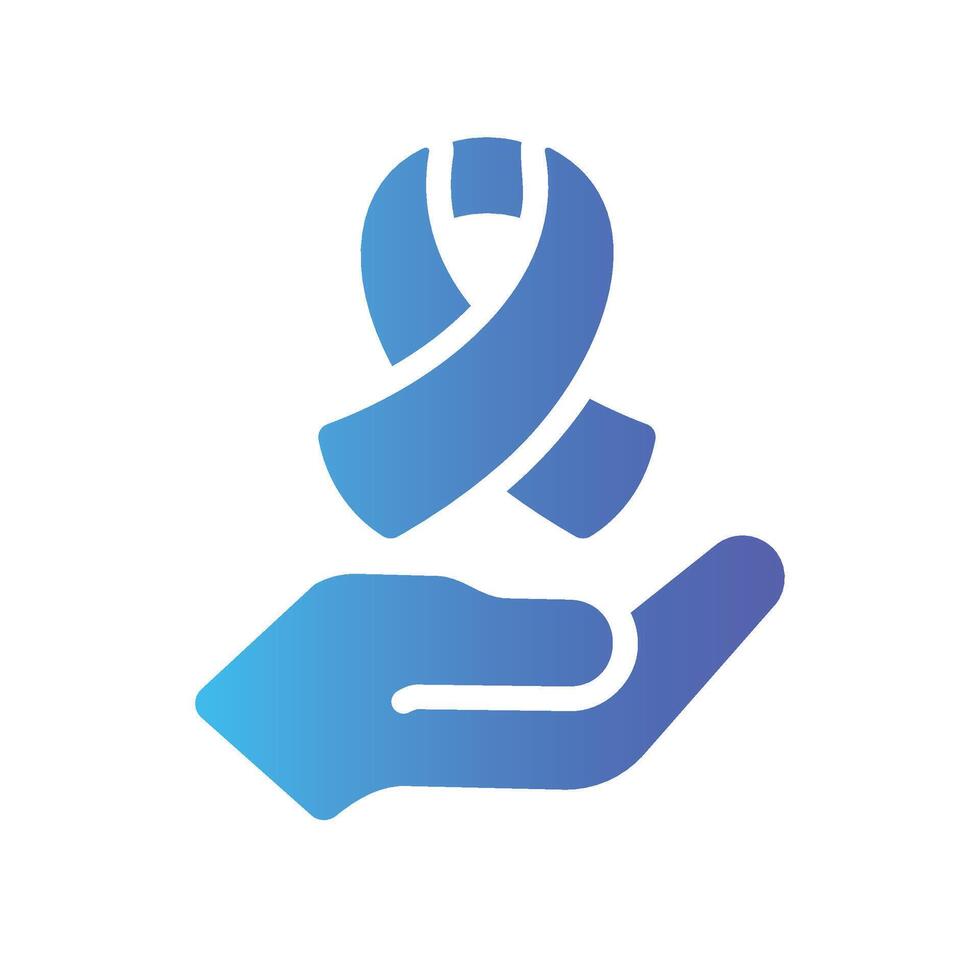 solidarity Flat Gradient Icon White Background vector