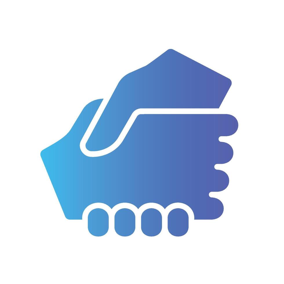 support Flat Gradient Icon White Background vector