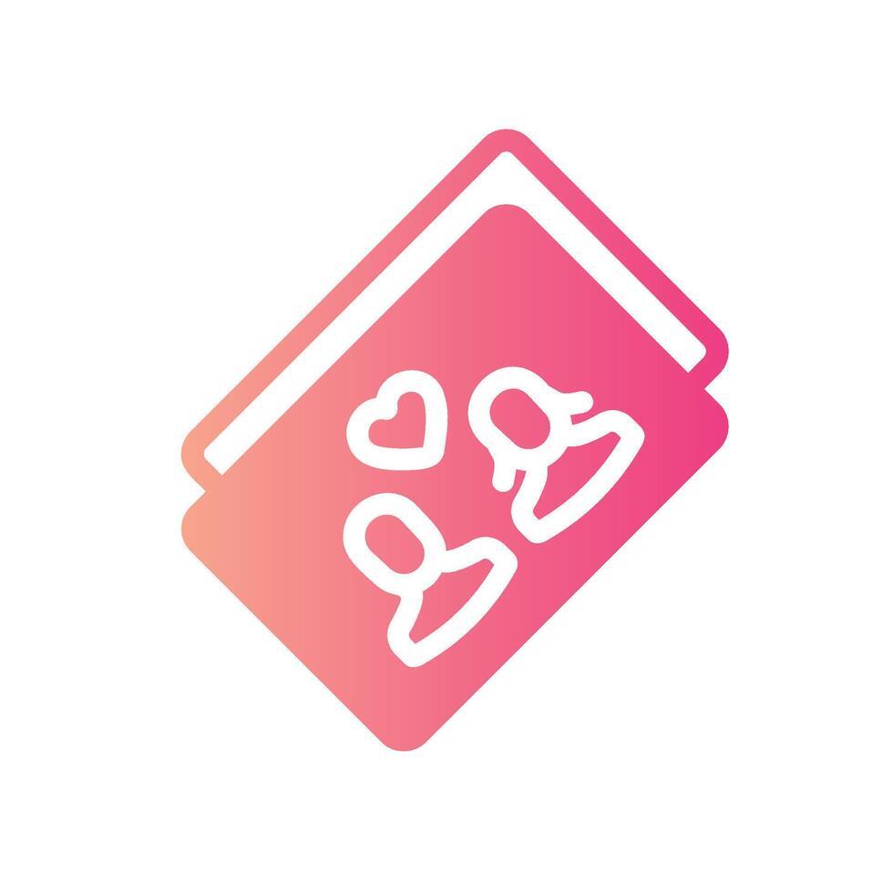 photo Flat Gradient Icon White Background vector