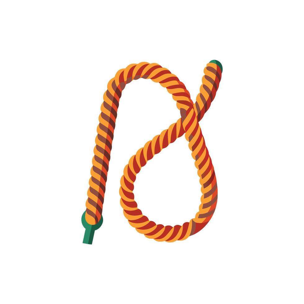 Reliable Outdoor Climbing Rope in Minimalist Display vector