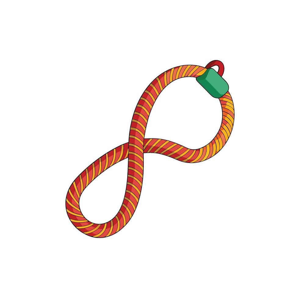 Reliable Outdoor Climbing Rope in Minimalist Display vector