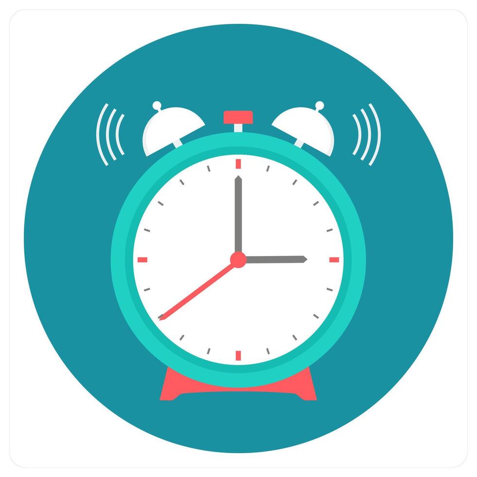 Alarm and clock icon concept vector