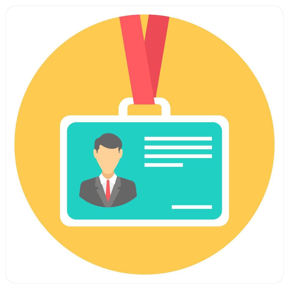 ID Card and badge icon concept vector