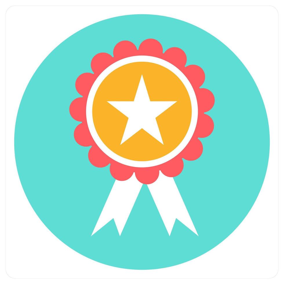 Badge and medal icon concept vector
