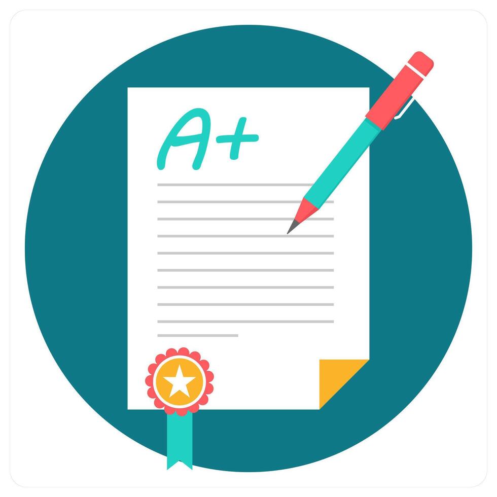 Grade and score icon concept vector