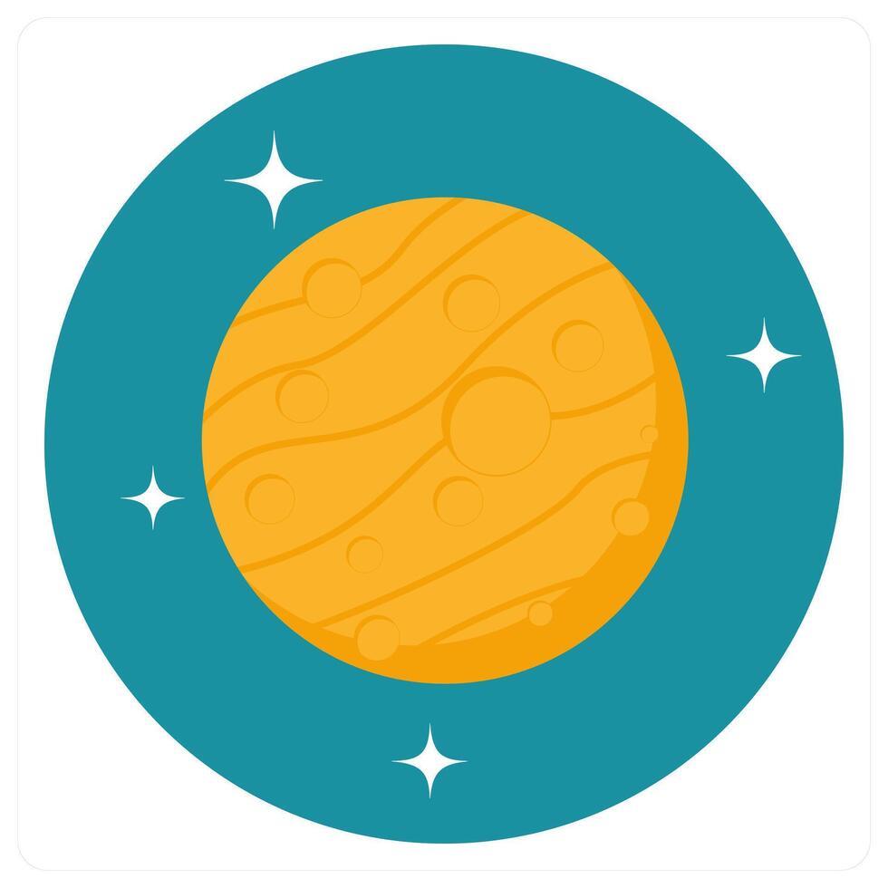 Planet and earth icon concept vector