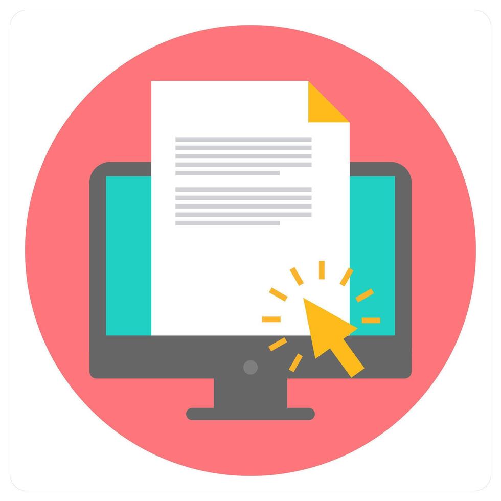 Online Education and study education icon concept vector