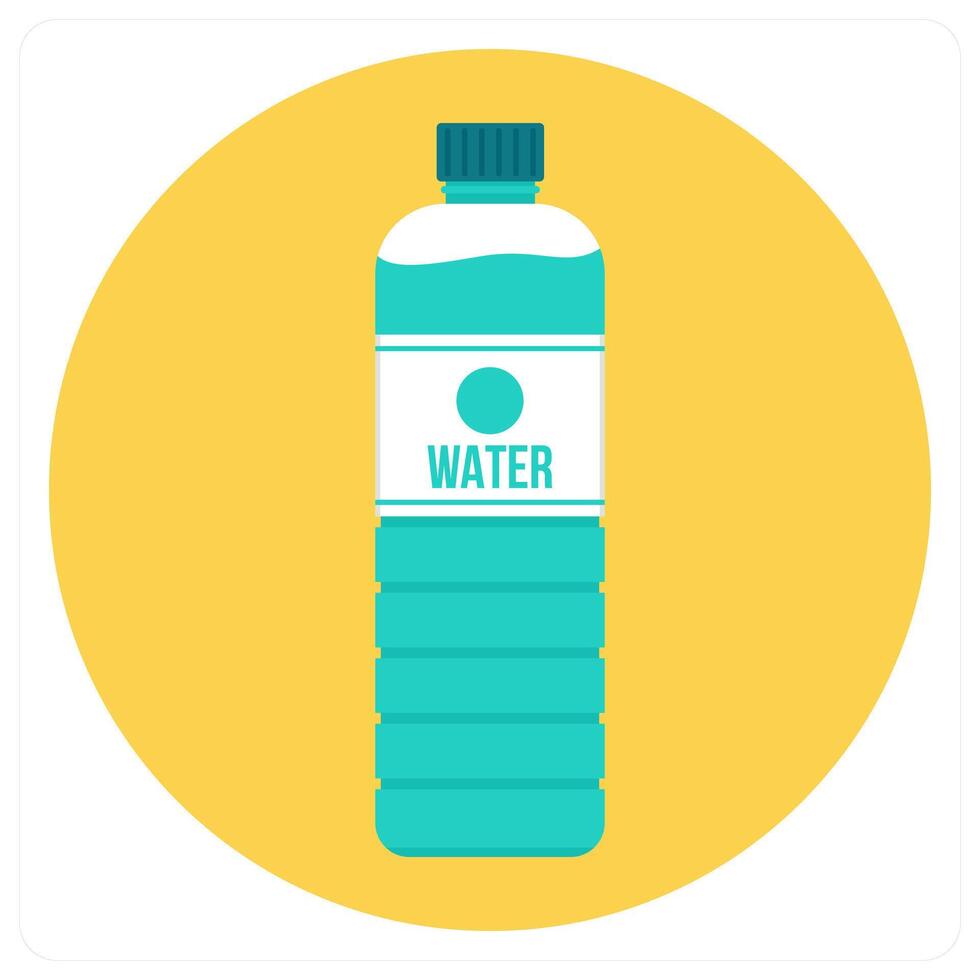 Water Bottle and water icon concept vector