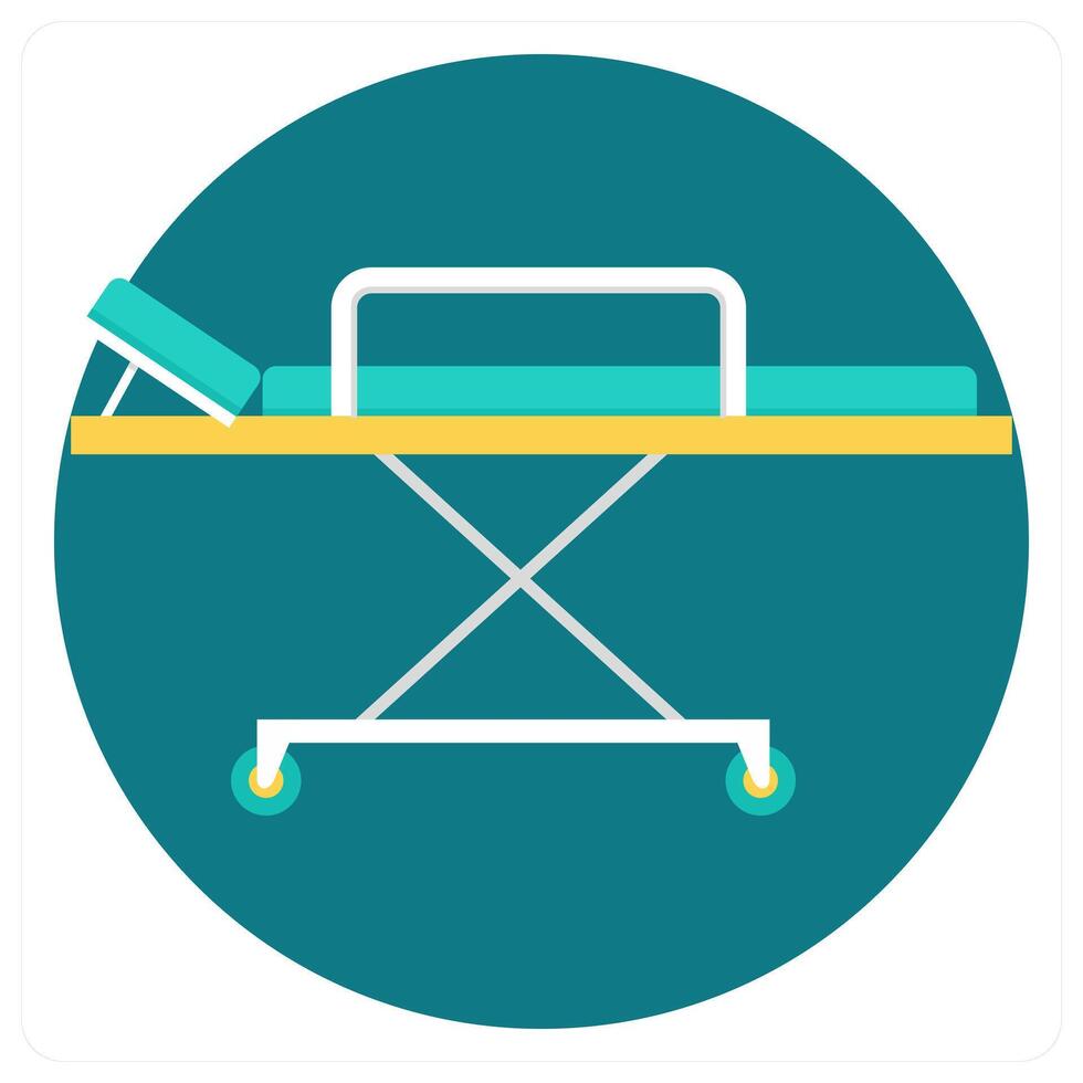 Stretcher and bed icon concept vector