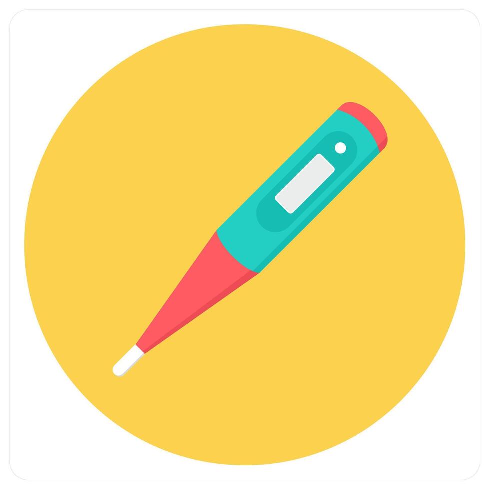Digital Thermometer and digital icon concept vector