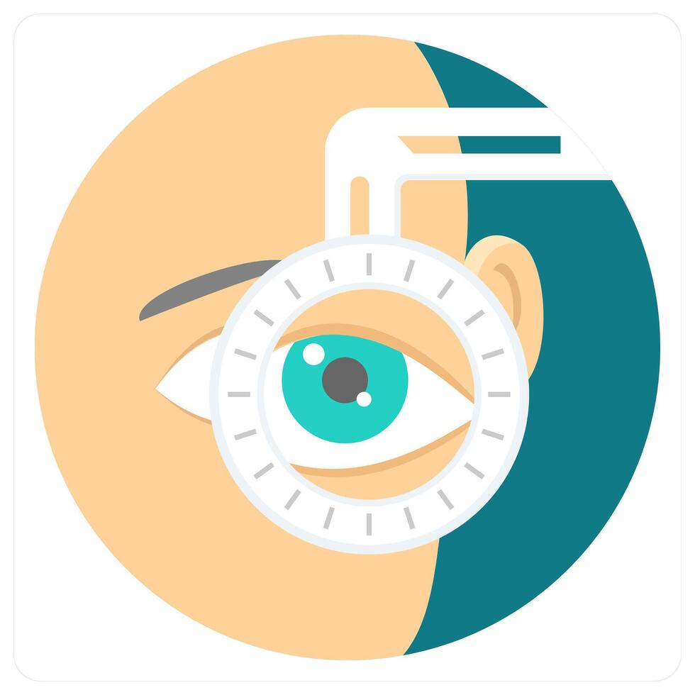 Eye Checkup and check icon concept vector