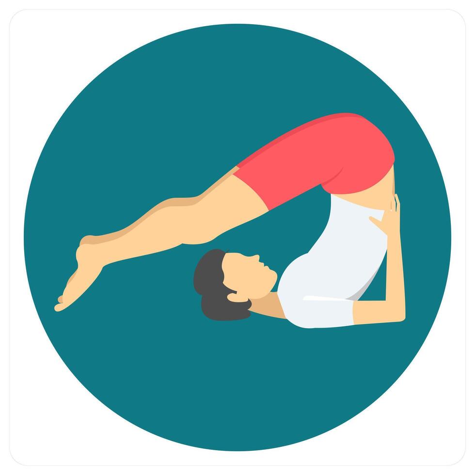 Yoga and health care icon concept vector