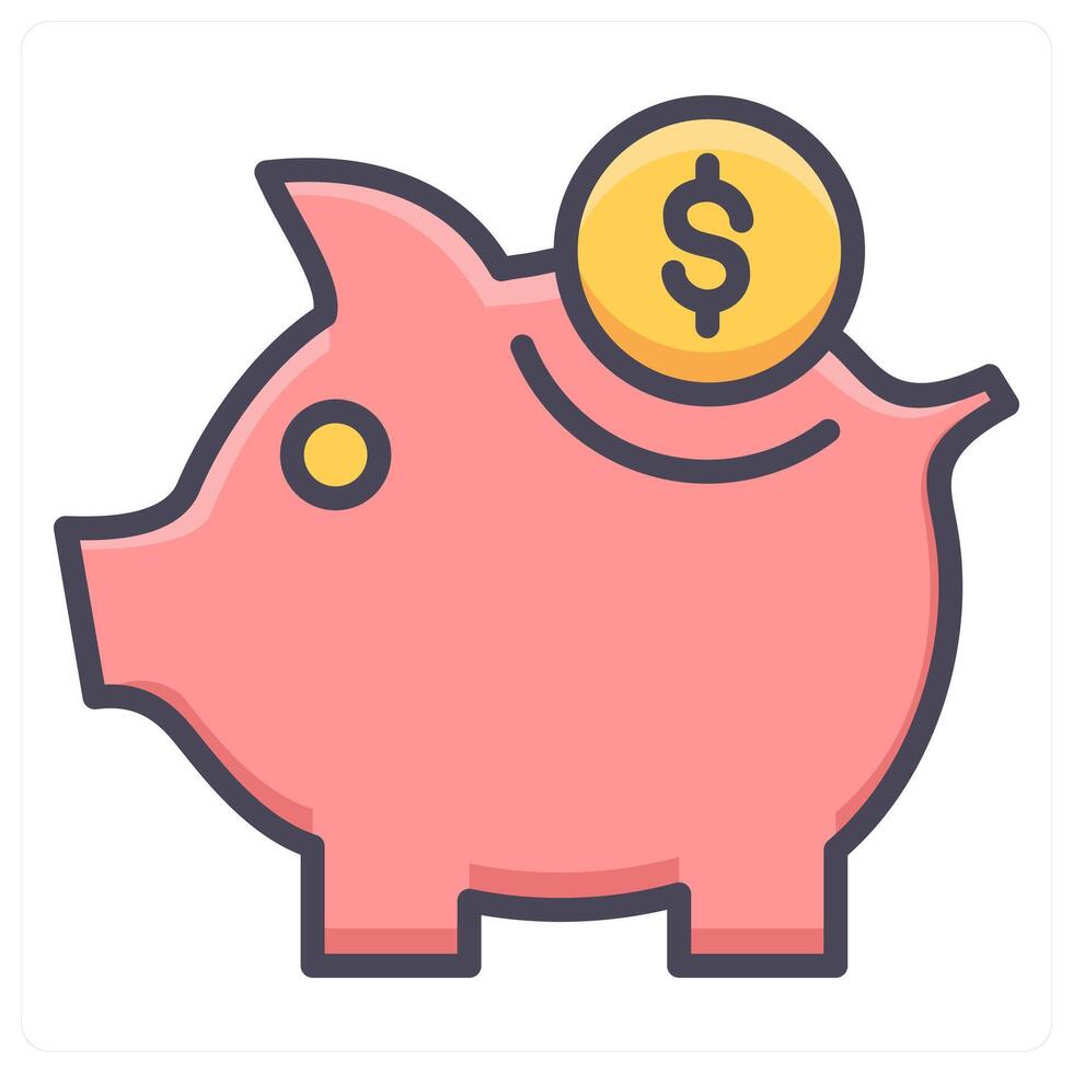 Money Savings and save icon concept vector