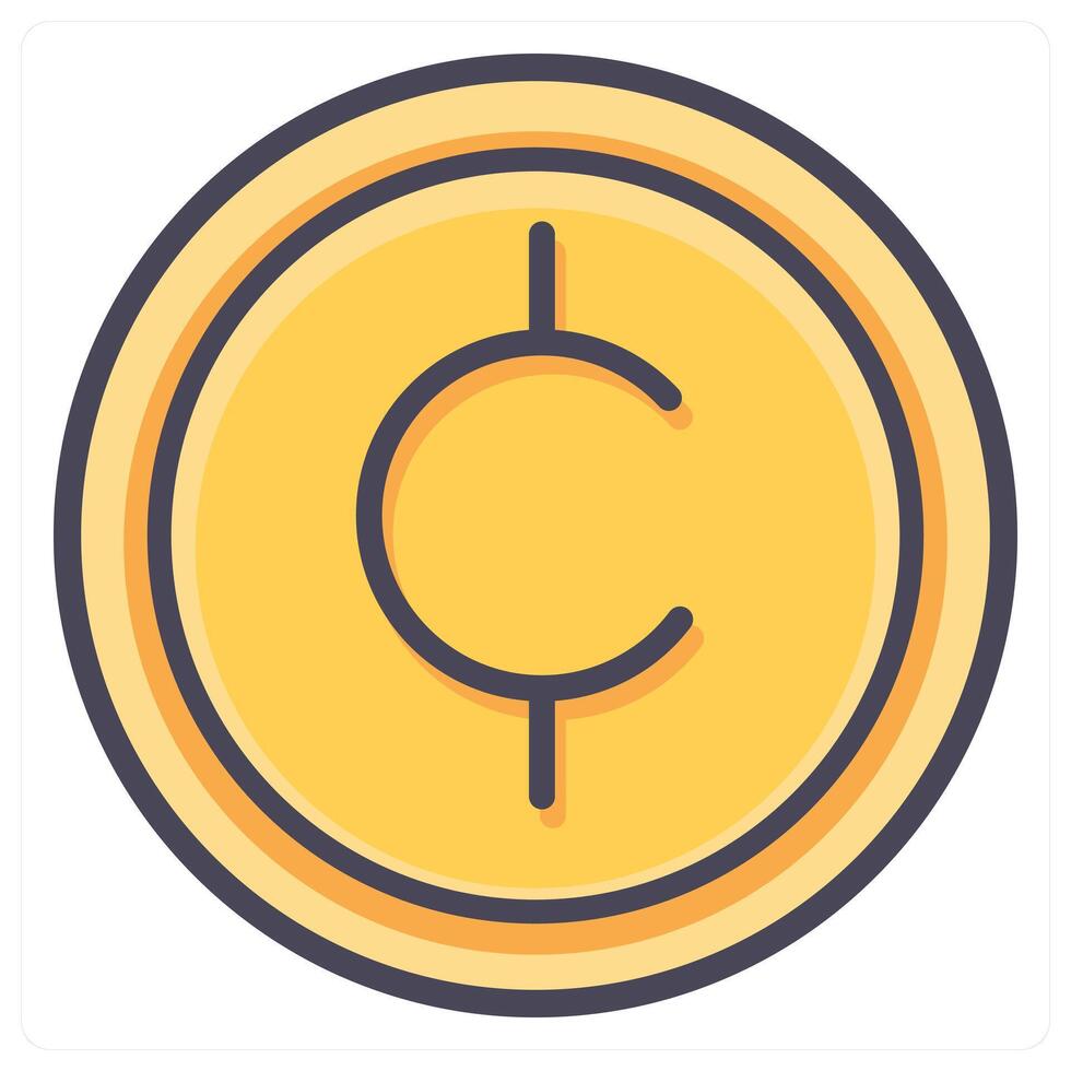 Cent and dollar icon concept vector