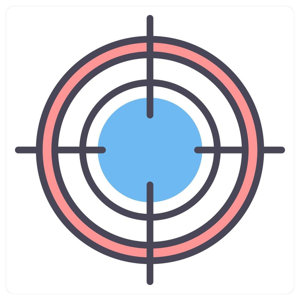 Focus and target icon concept vector