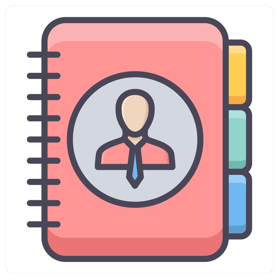 Business Contacts and contacts icon concept vector