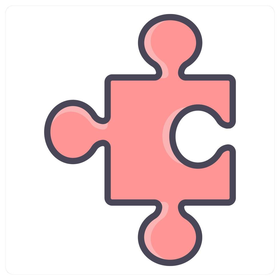 Collaboration and puzzle icon concept vector