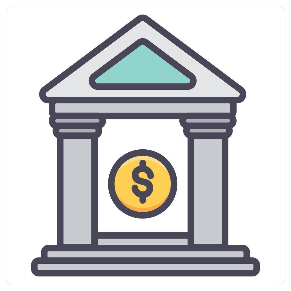 Bank and finance icon concept vector
