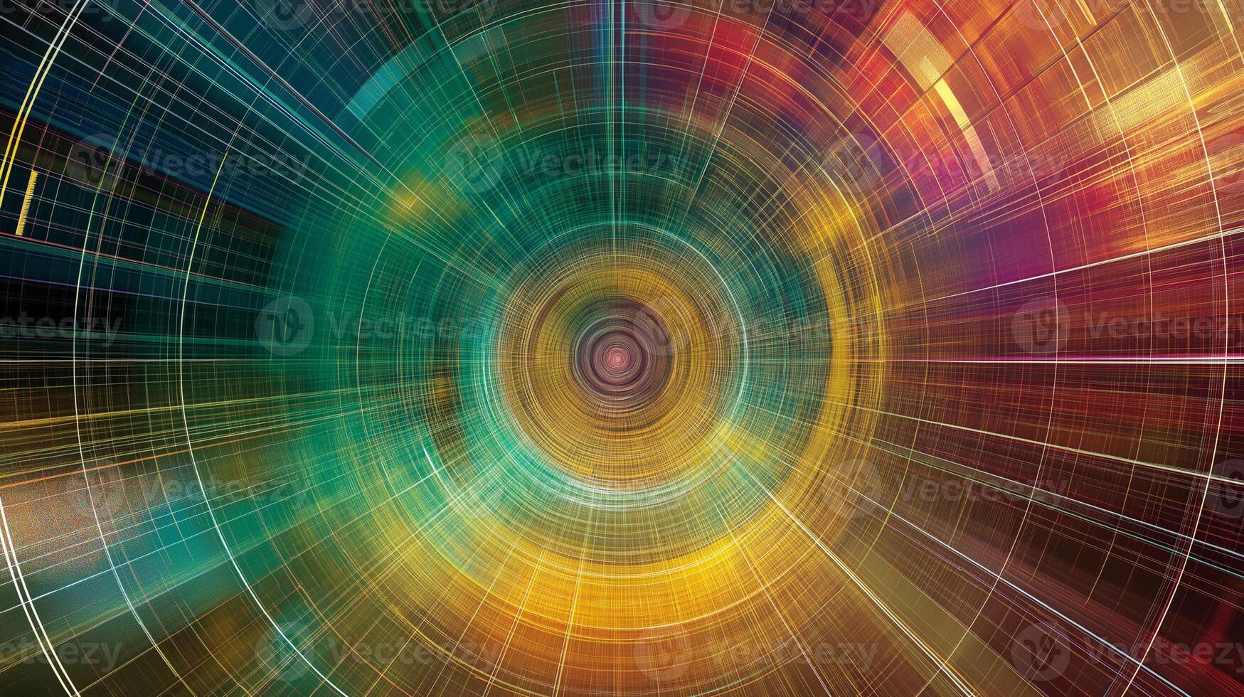 A colorful abstract image of a spinning wheel photo