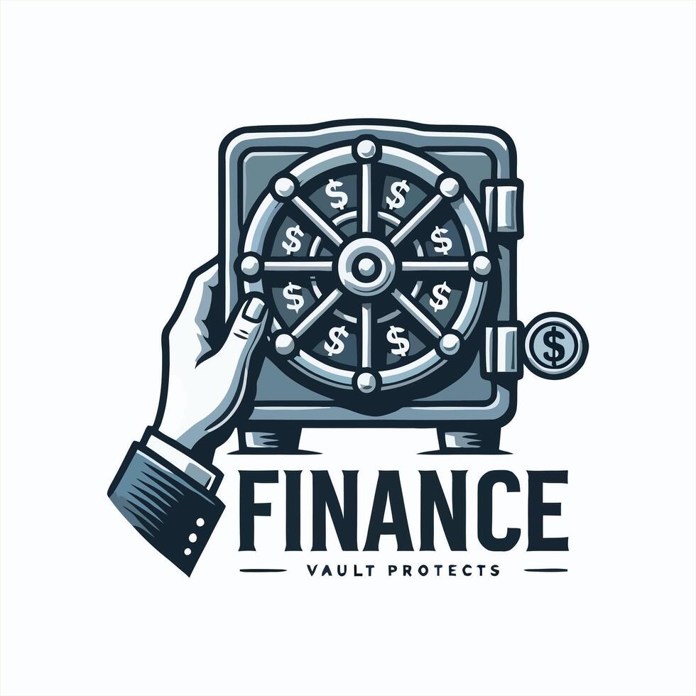 Secure Vault Protects Finance Logo vector