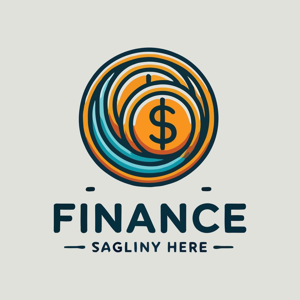 Clever Coin Flips Finance Logo vector