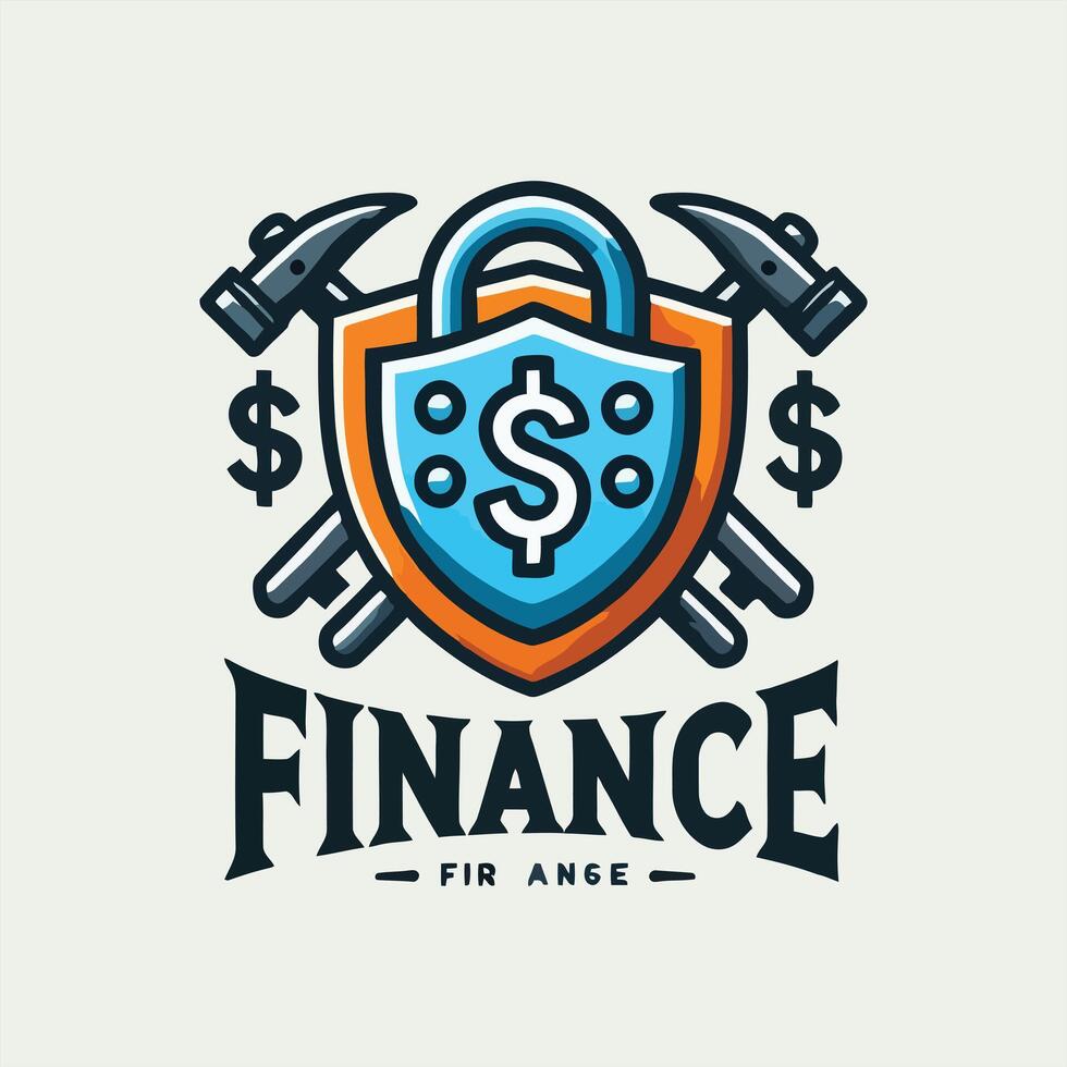 Secure Lock Guards Finance Logo vector
