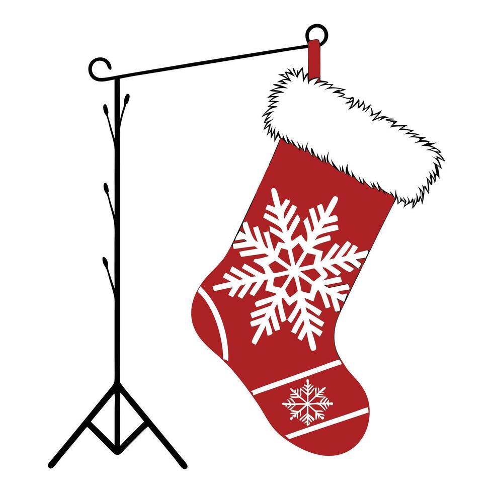 christmas shocks illustrationon white background vector