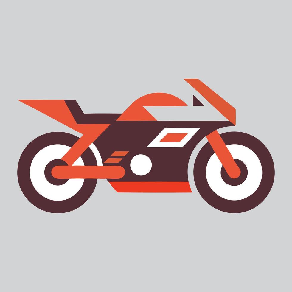 Clean Monochrome Motor Car Icon Illustration Design. vector