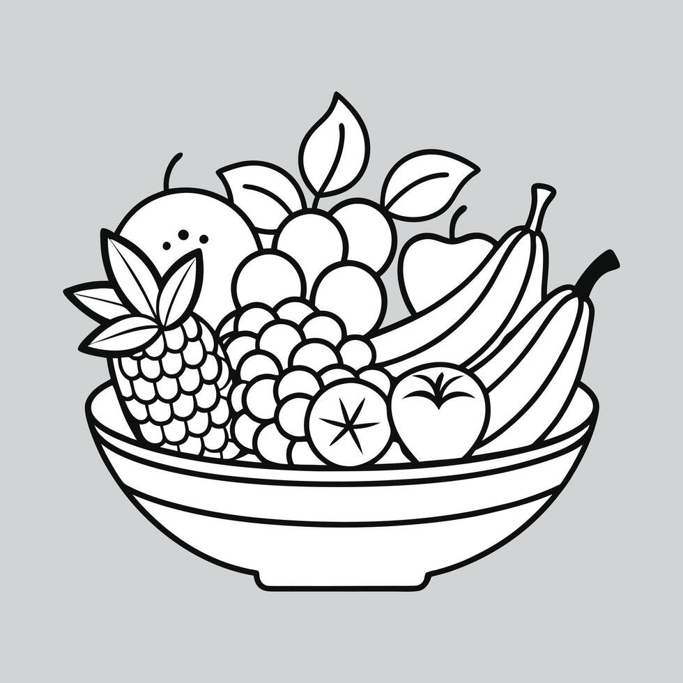 Fresh Icons Library Vegetable and Fruit Illustrations. vector
