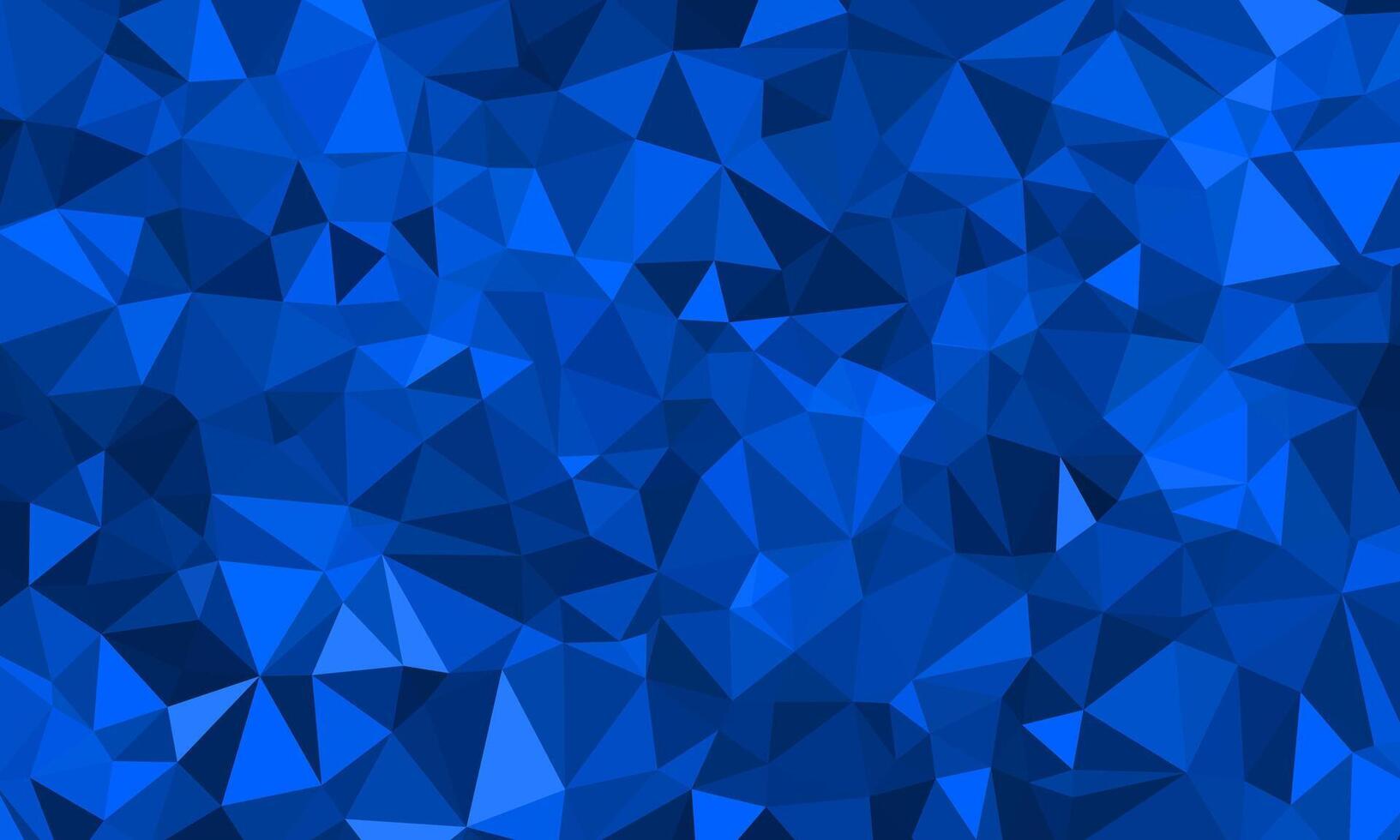 Dark blue flat polygon background texture. Modern mosaic illusion illustration with triangle shape pattern elements for display, business, website, advertising, display, idea, header vector