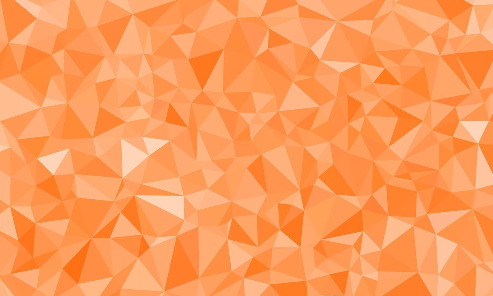 Abstract irregular polygon background in light orange color. Flat triangle pattern design element vector