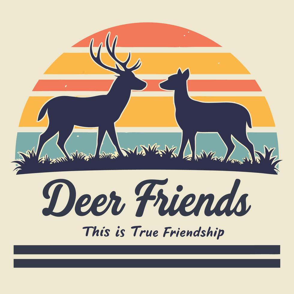 deer T-Shirt Design vector