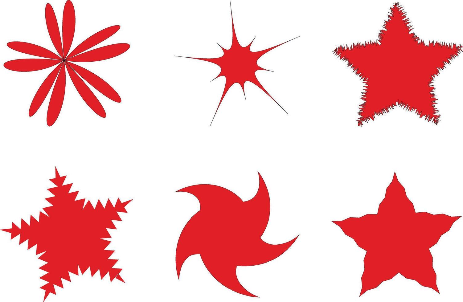 Sparkles and Stars Minimalist Icon Set featuring sleek designs, clean lines, and subtle details on a crisp white background for a modern look. vector