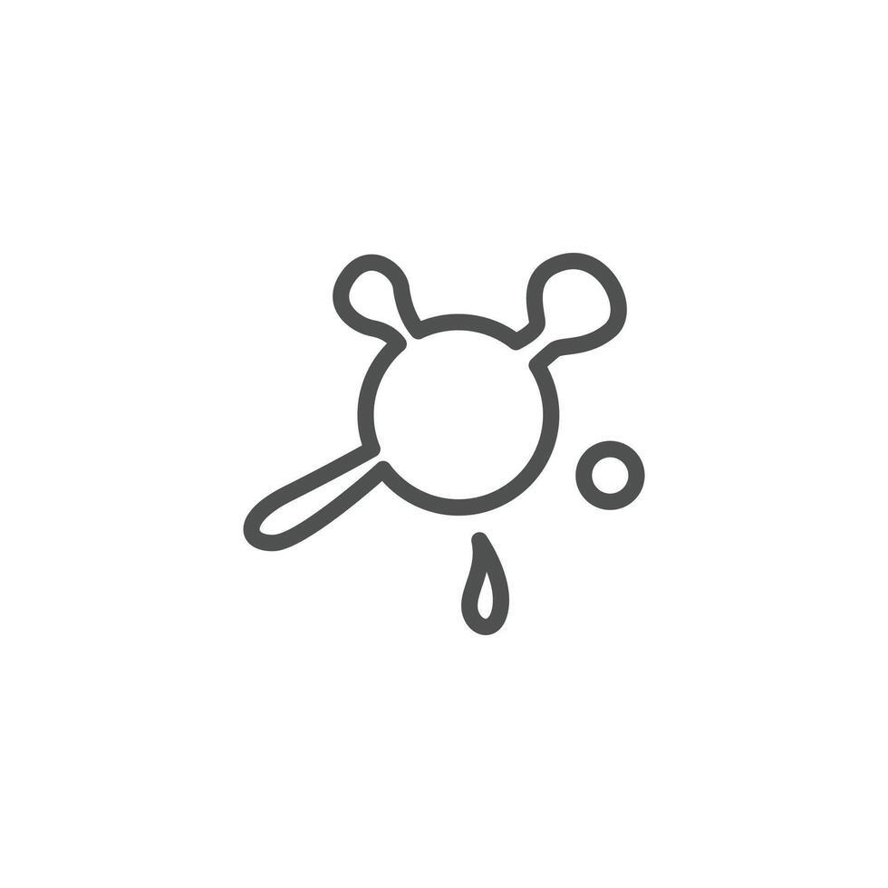 stain thin outline icon design good for web or mobile app vector