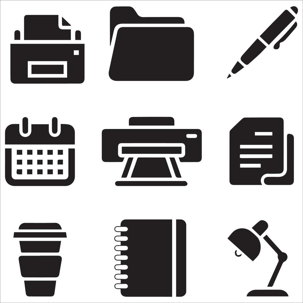 Creative School and Study Icons vector