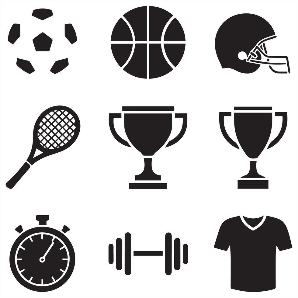 Minimalist Gaming Icons Collection vector