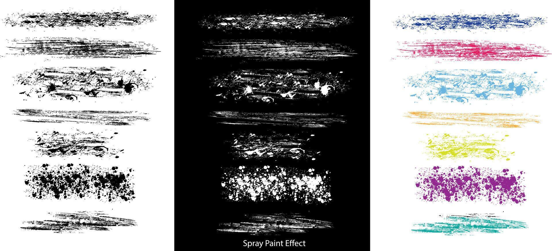 Design Elements of Spray Paint Effect, Paint Splatter Texture vector