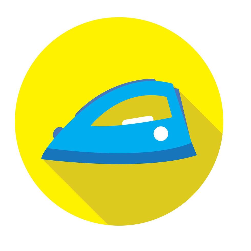 Iron flat icon. Single web design element from the big household collection. vector