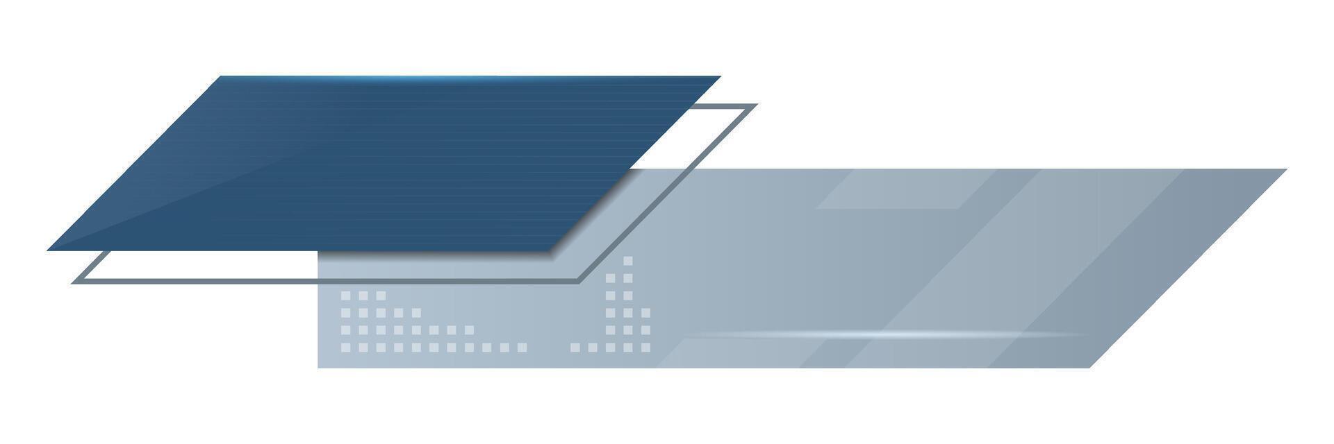 Futuristic design lower third banner. Blue geometric lower third banner template design. headline title. illustration vector