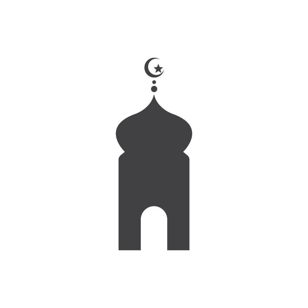 mosque flat design vector
